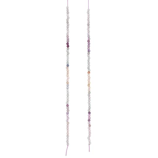 6 Pack: Ombre Fluorite Faceted Round Beads, 2mm by Bead Landing™